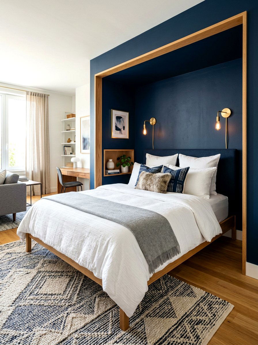 Studio Apartment Bed Alcove - 30 alcove studio apartment ideas