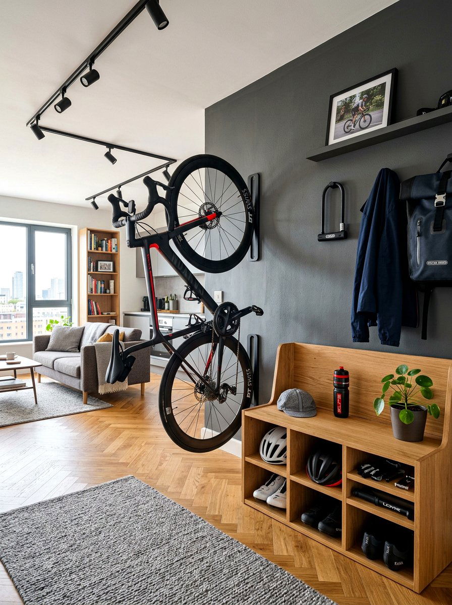 Studio Apartment Bike Storage - 30 alcove studio apartment ideas
