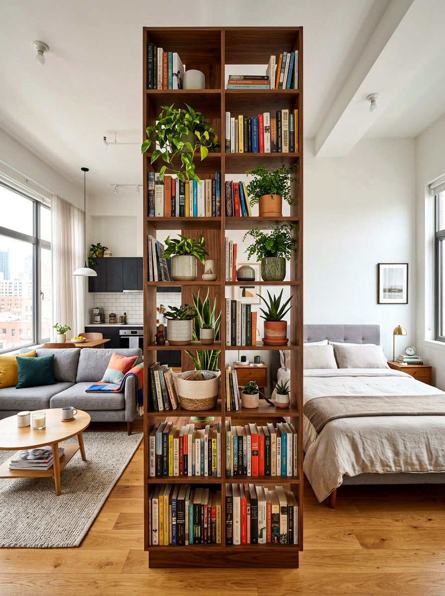 Studio Apartment Divider - 30 first apartment ideas