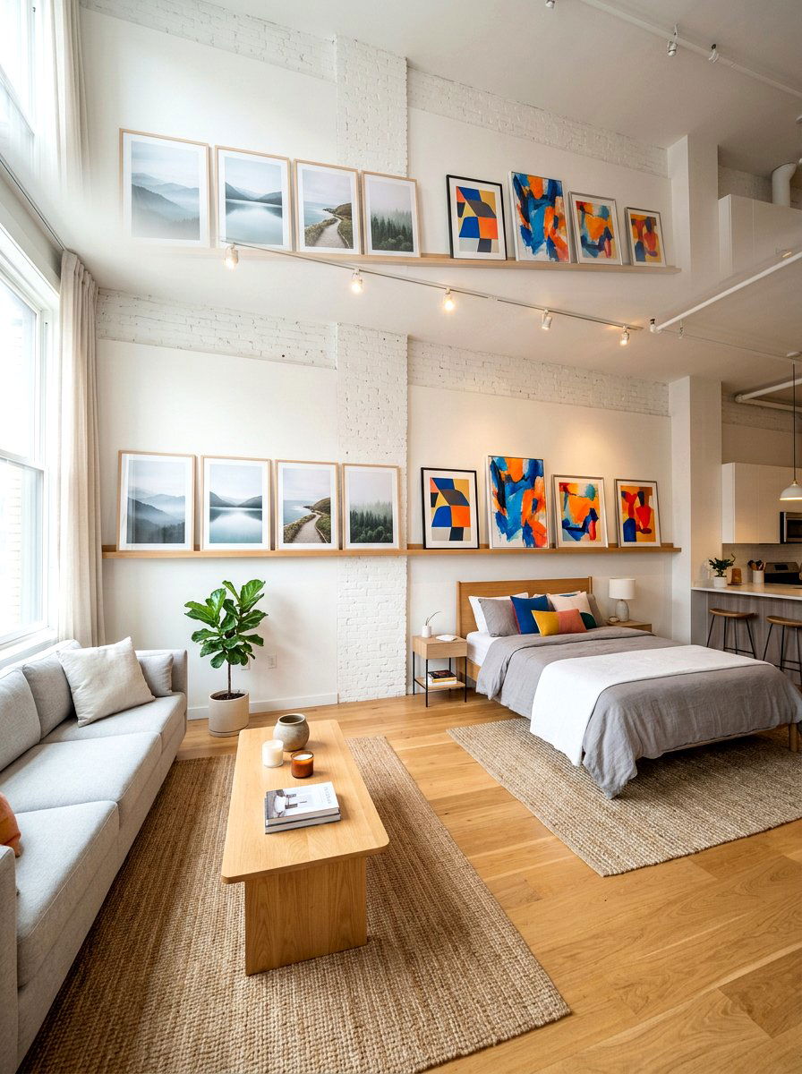 Studio Apartment Picture Ledge - 30 picture ledge ideas