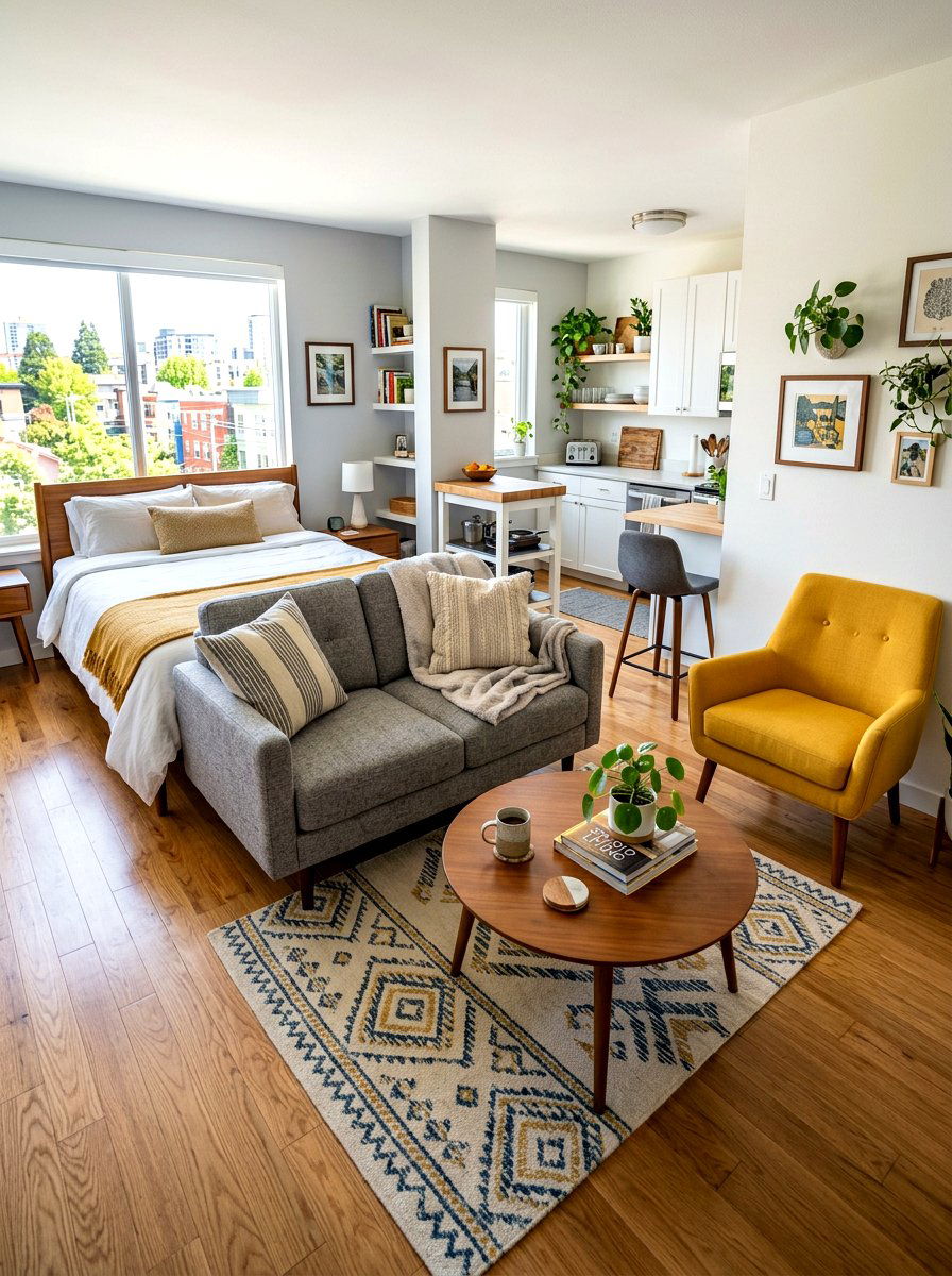Studio Apartment Seating Area - 30 loveseat and chair layout ideas