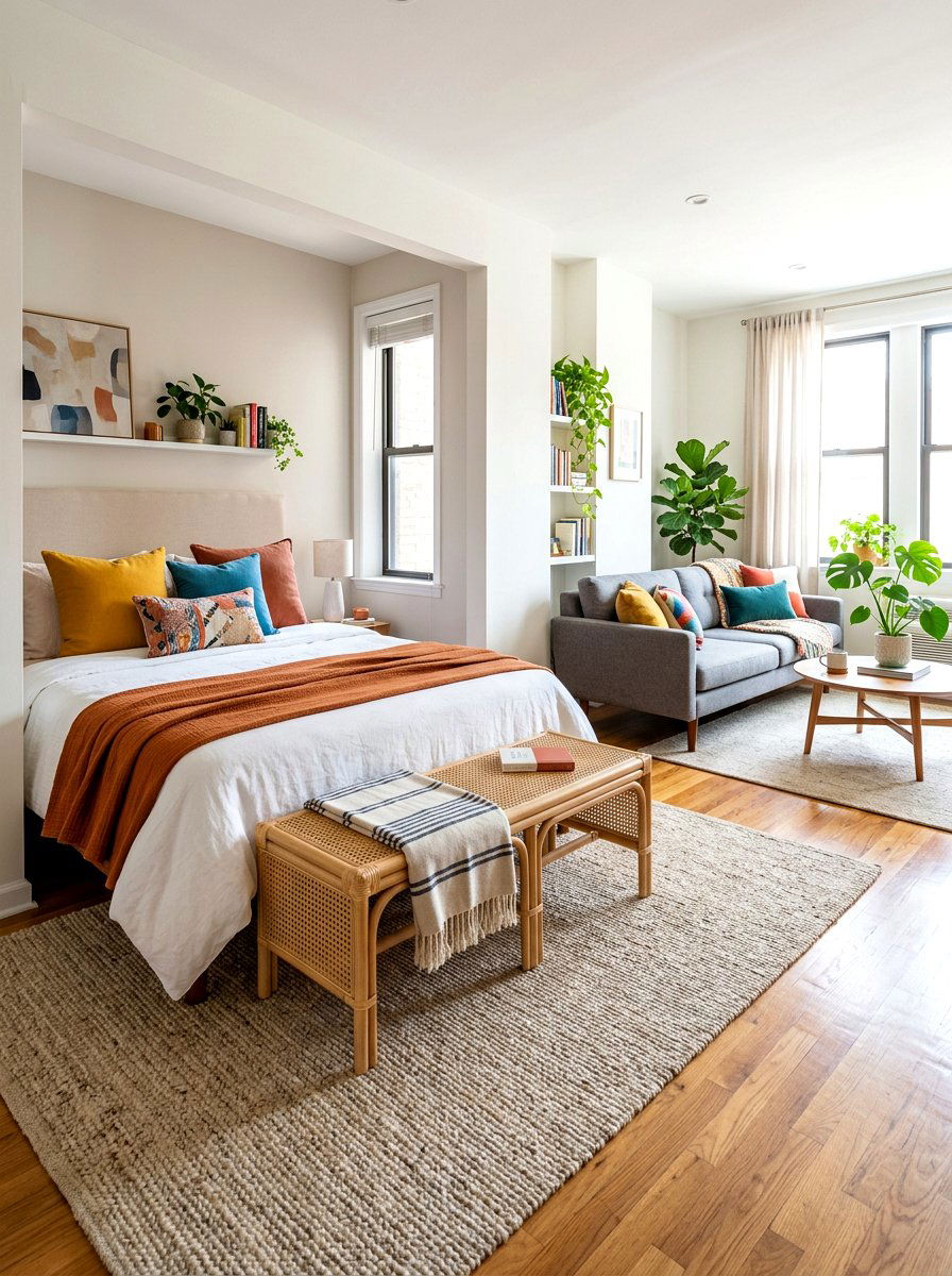 Studio Bed Nook With Bench - 30 bed nook studio ideas