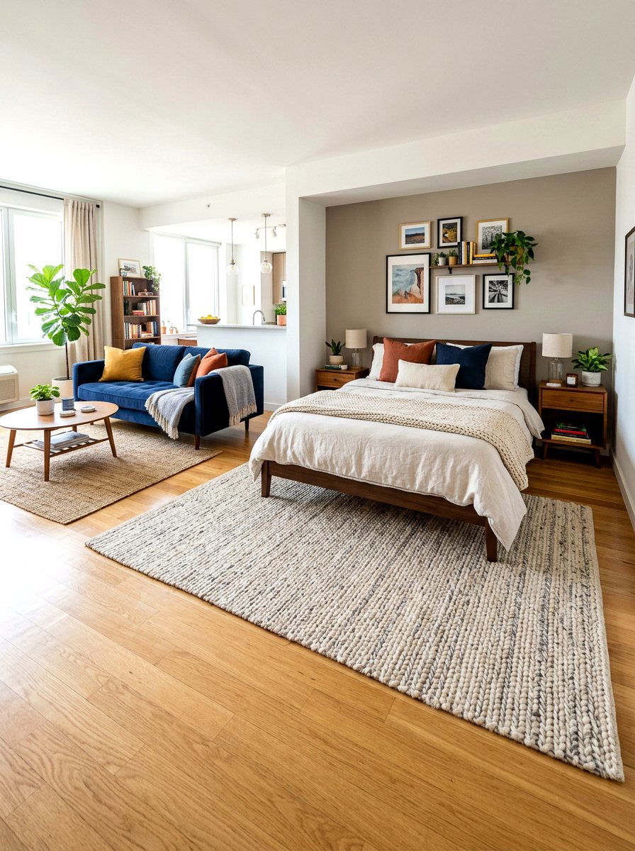 Studio Bed Nook With Rug - 30 bed nook studio ideas