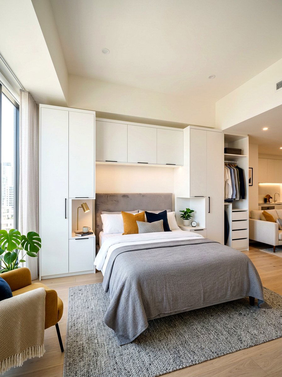 Studio Bed Nook With Storage - 30 bed nook studio ideas