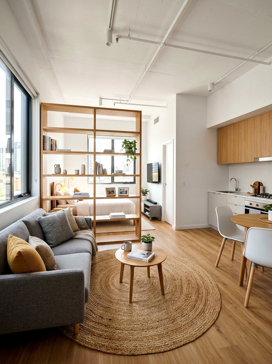 Studio apartment zoning layout - 30 small room layout ideas