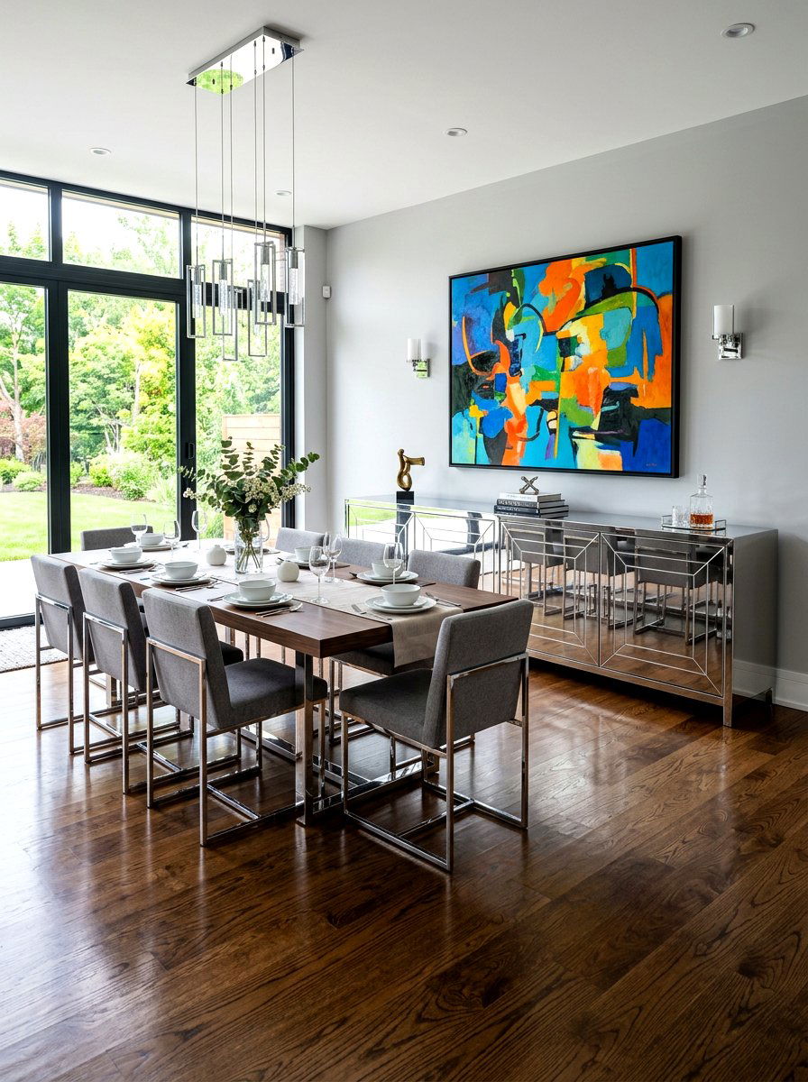 Stylish Dining Room Chrome Sideboard - 30 chrome accent furniture ideas