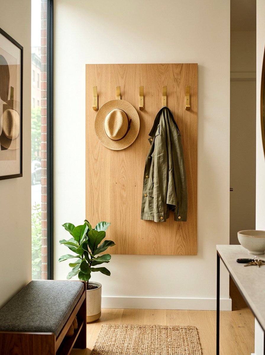 Stylish Hook System - 30 spring hallway refresh ideas