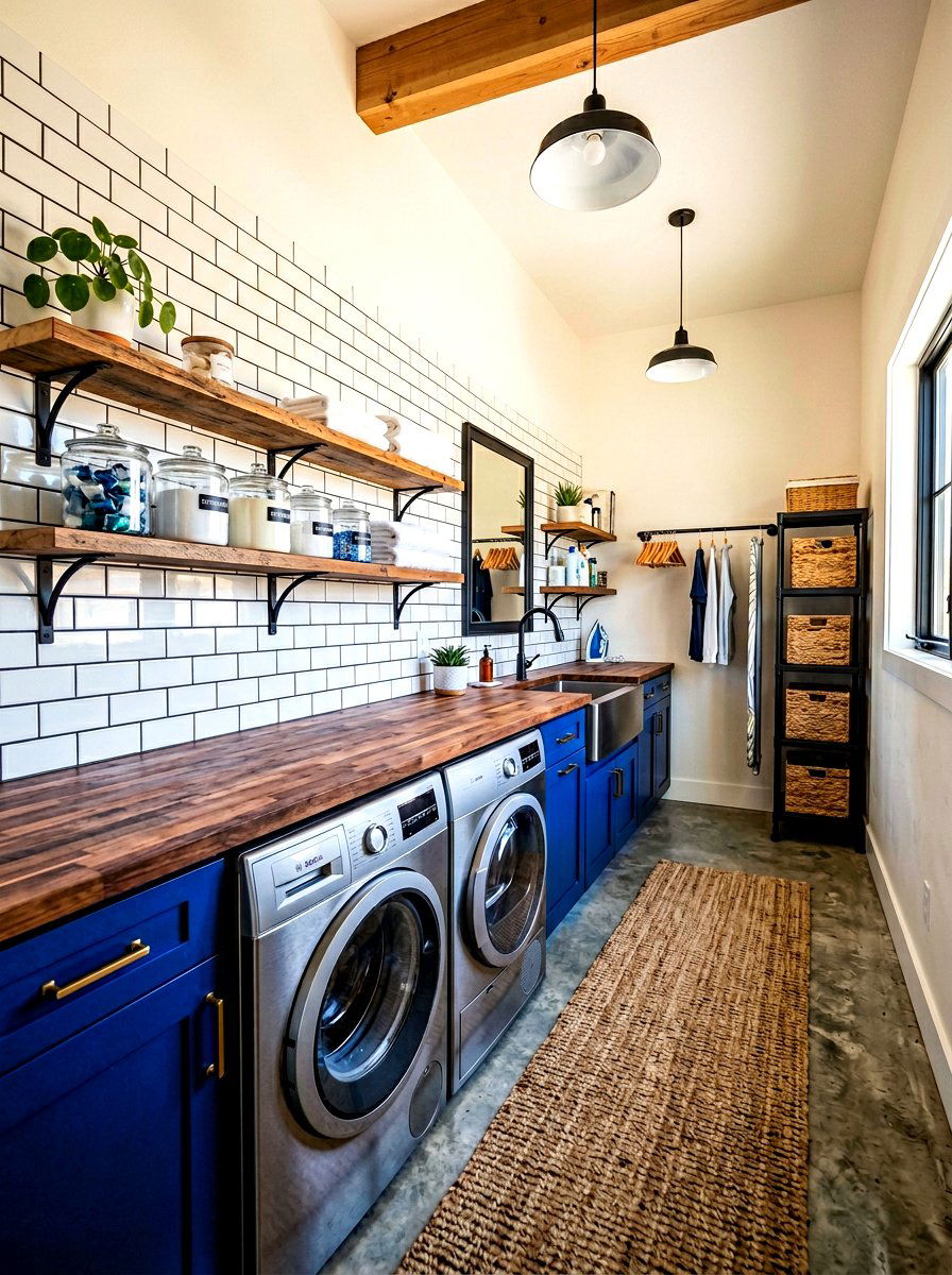 Subway Tile Backsplash - 30 laundry room wall decor ideas