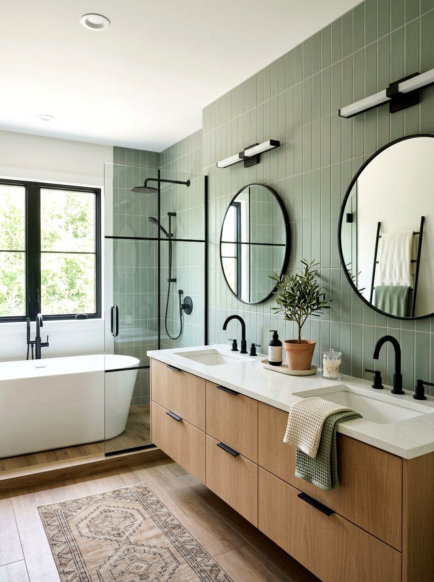 Subway Tile Backsplash - 30 master bathroom ideas