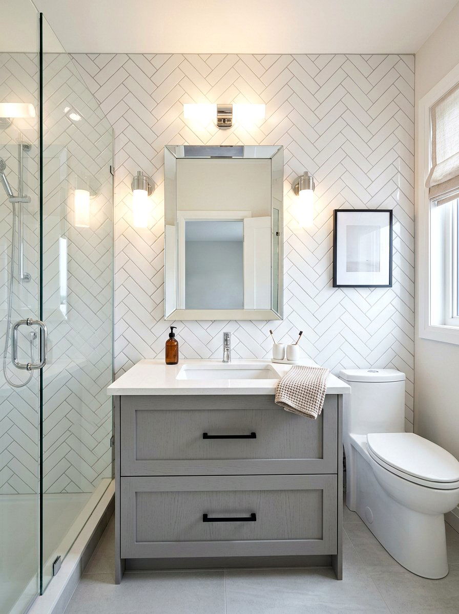 Subway Tile Backsplash - 30 condo bathroom ideas