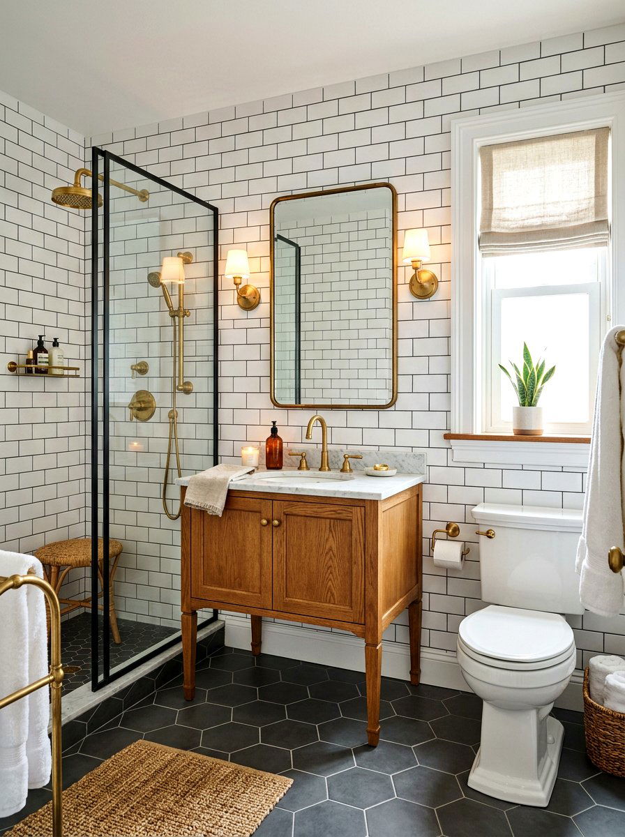 Subway Tile Bathroom - 30 boutique hotel bathroom ideas