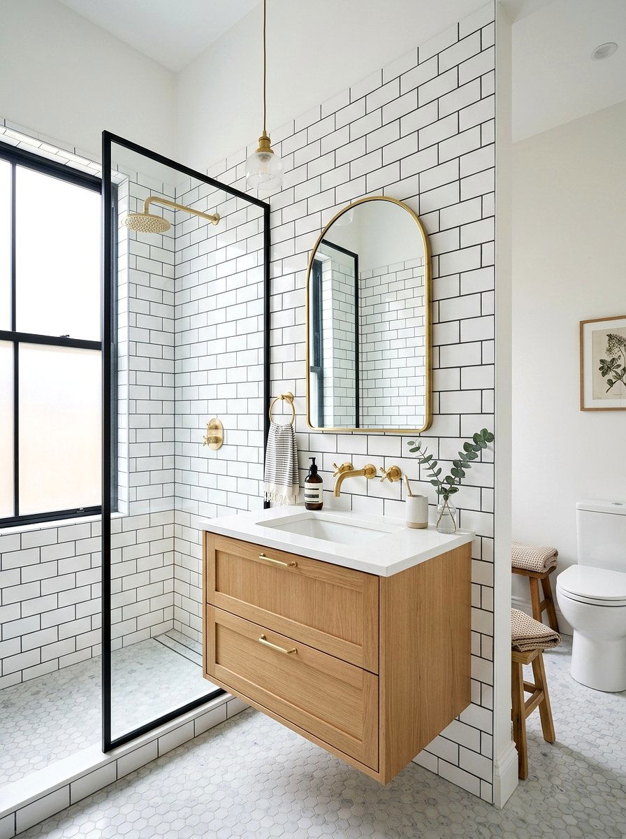 Subway Tile Wall Faucet - 30 wall mounted faucet bathroom ideas