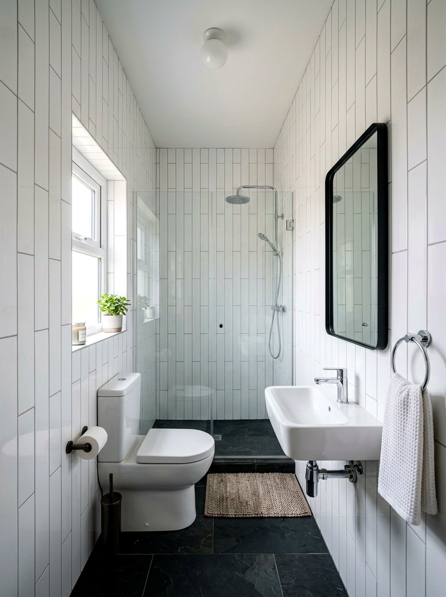 Subway Tile Walls - 30 small bathroom ideas