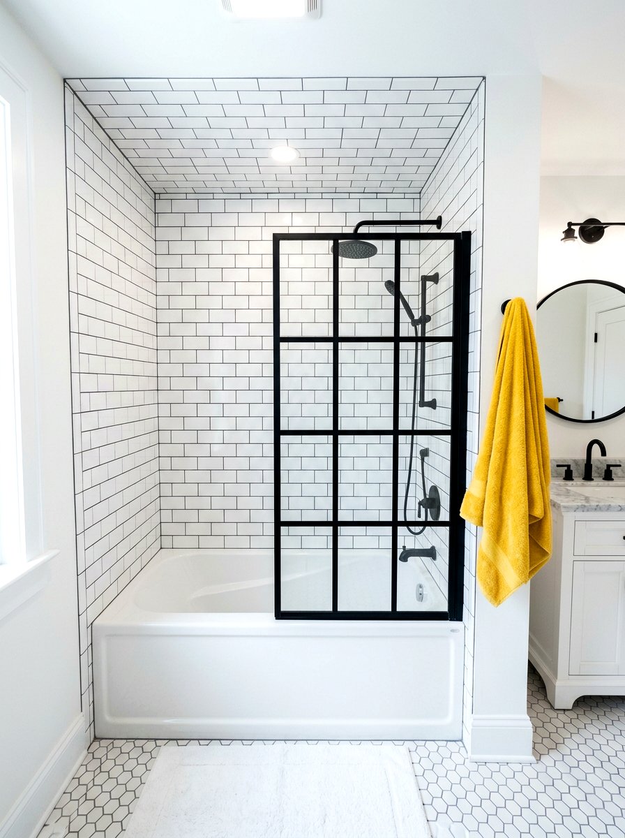 Subway tile tub alcove - 30 tub nook bathroom ideas