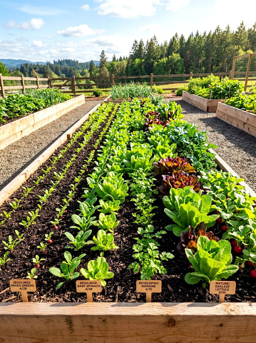 Succession Vegetable Garden - 30 year round vegetable garden ideas