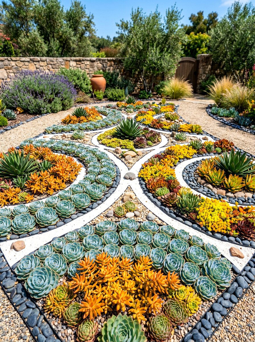 Succulent Flower Bed - 30 flower bed ideas