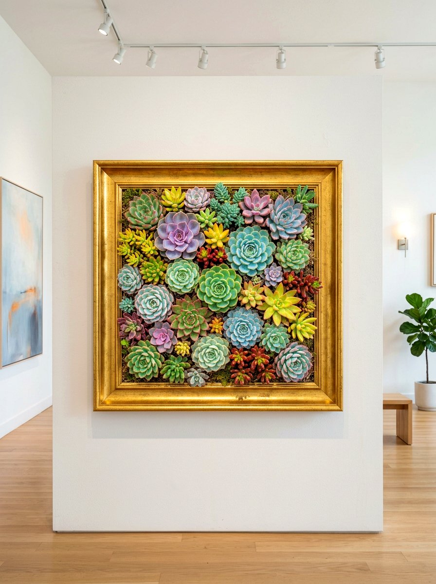 Succulent Frame Garden - 30 budget vertical garden ideas