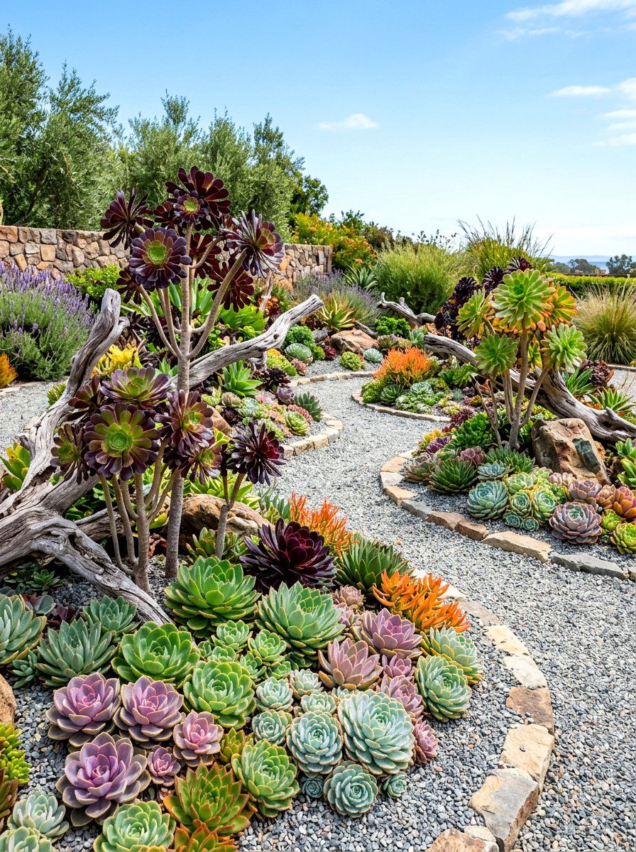 Succulent Garden - 30 dry garden ideas