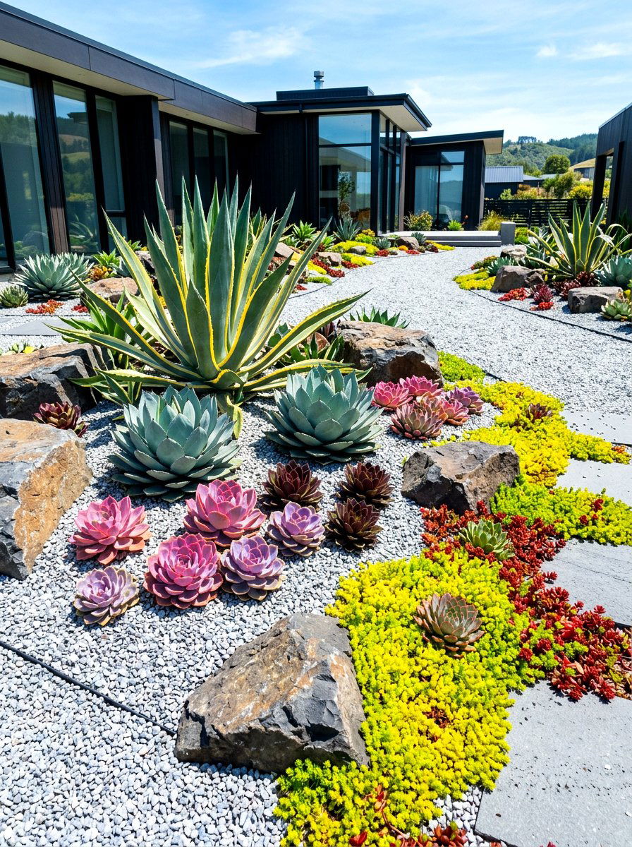 Succulent Garden - 30 healing garden ideas