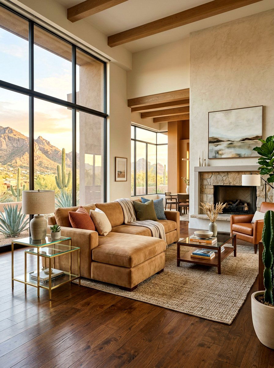 Suede Furniture - 30 layered texture living room ideas