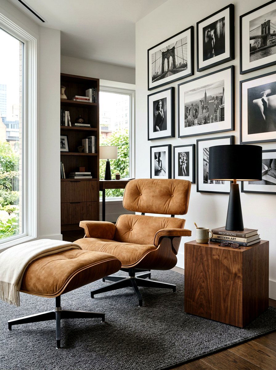 Suede Lounge Chair - 30 office lounge chair ideas