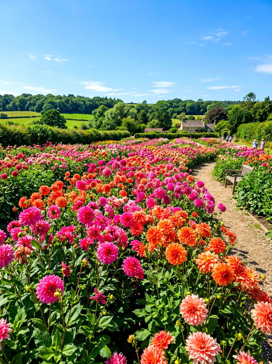 Summer Dahlia Bed - 30 dahlia cutting patch ideas