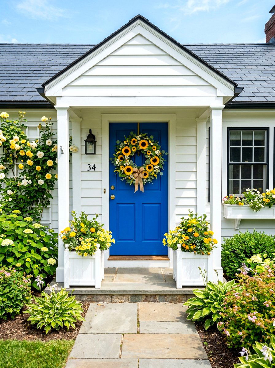 Summer Wreath Styling - 30 July porch ideas aesthetic