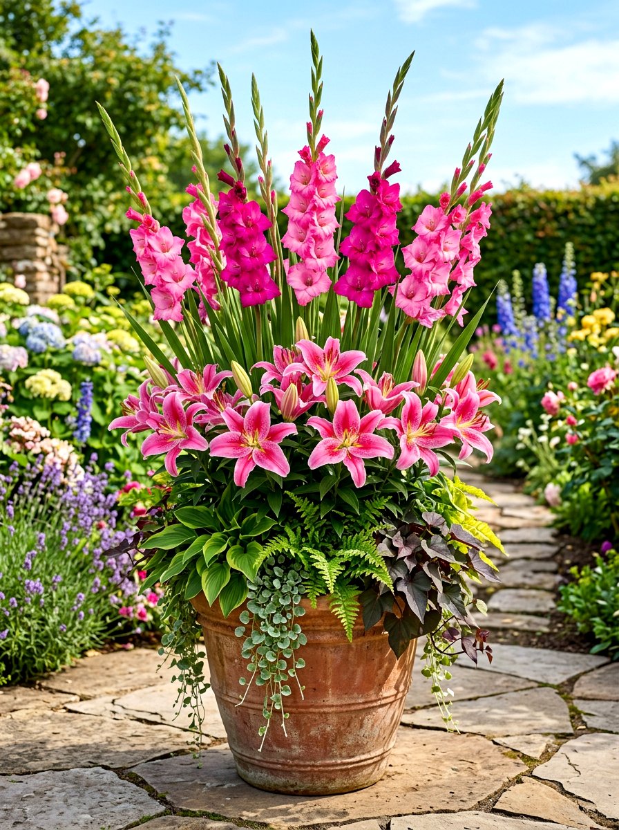 Summer blooming bulb layer - 30 bulb layer planting ideas