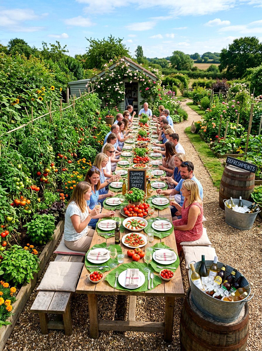 Summer garden tomato party - 30 tomato tablescape ideas