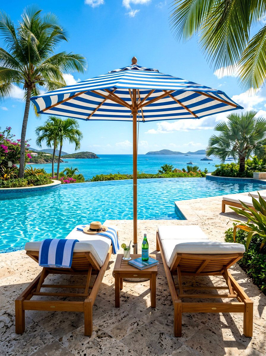 Sun Lounger Poolside - 30 garden seating ideas