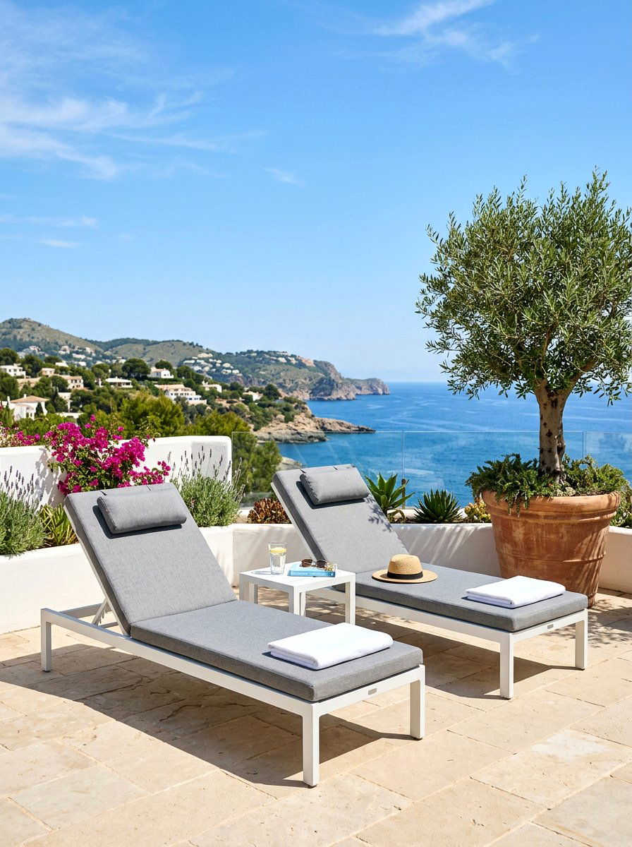 Sun Lounger Set - 30 terrace garden seating ideas