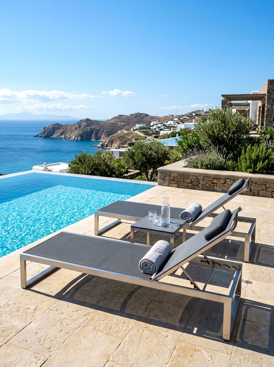 Sun Lounger Set - 30 backyard furniture ideas