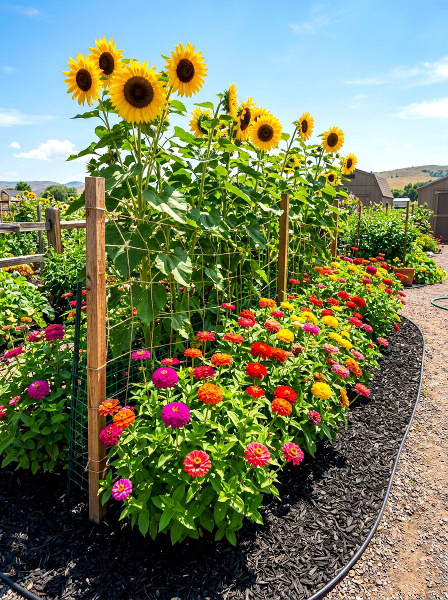 Sun Loving Flower Beds - 30 backyard cutting garden ideas