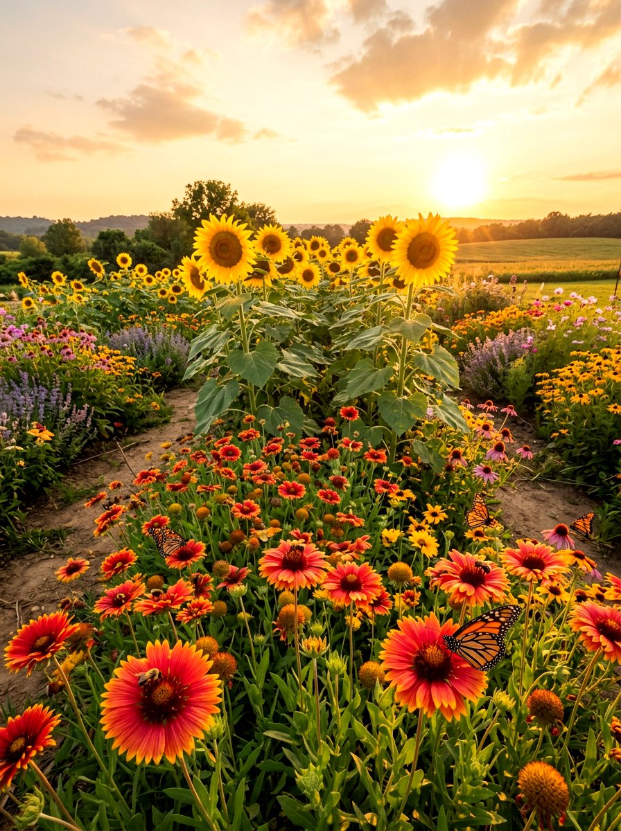 Sun drenched nectar spot - 30 wildflower patch ideas