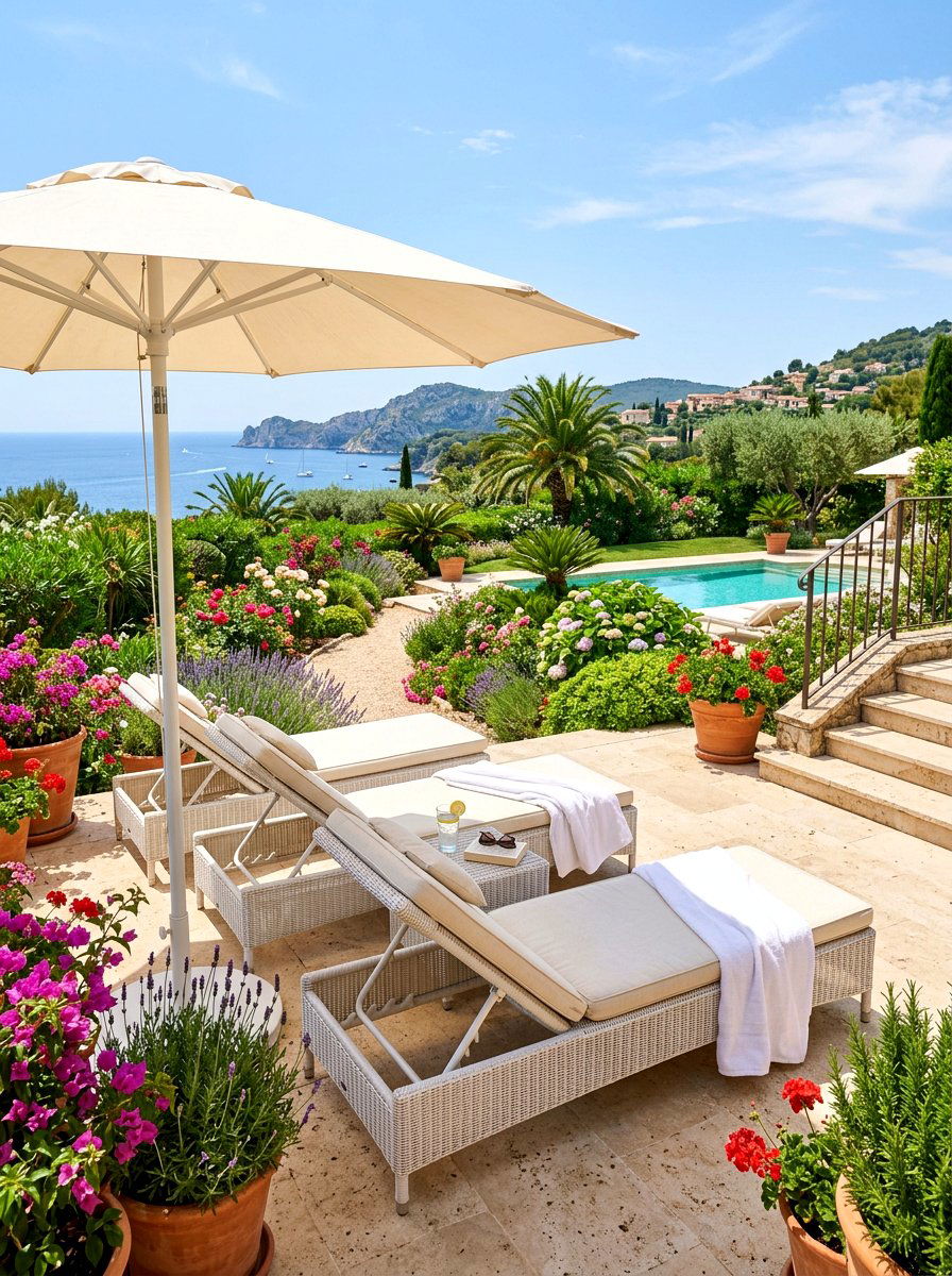 Sunbathing Lounge Area - 30 backyard zoning layout ideas