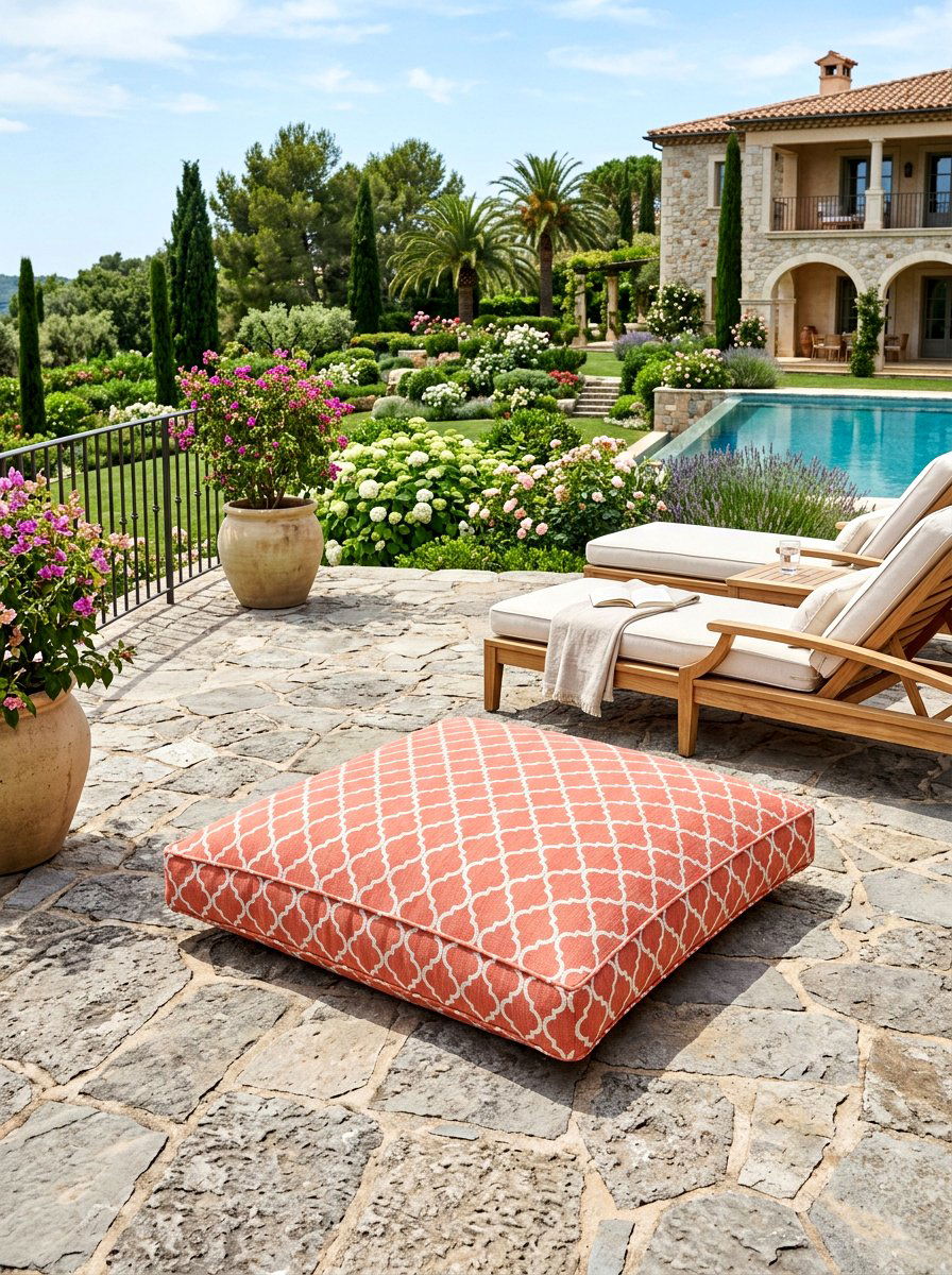 30 Outdoor Floor Cushion Ideas for Comfort Anywhere Outside