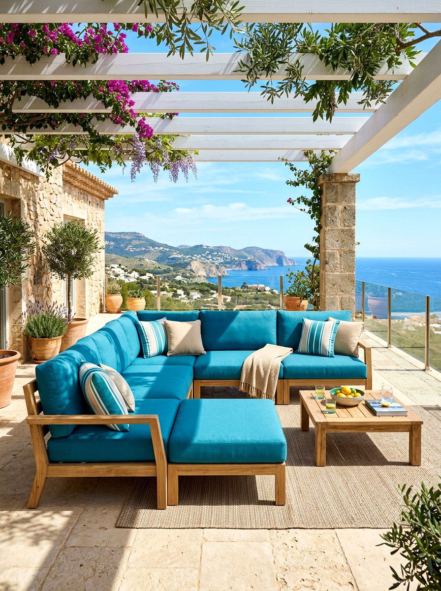 Sunbrella Fabric Modular Sofa - 30 modular outdoor seating ideas