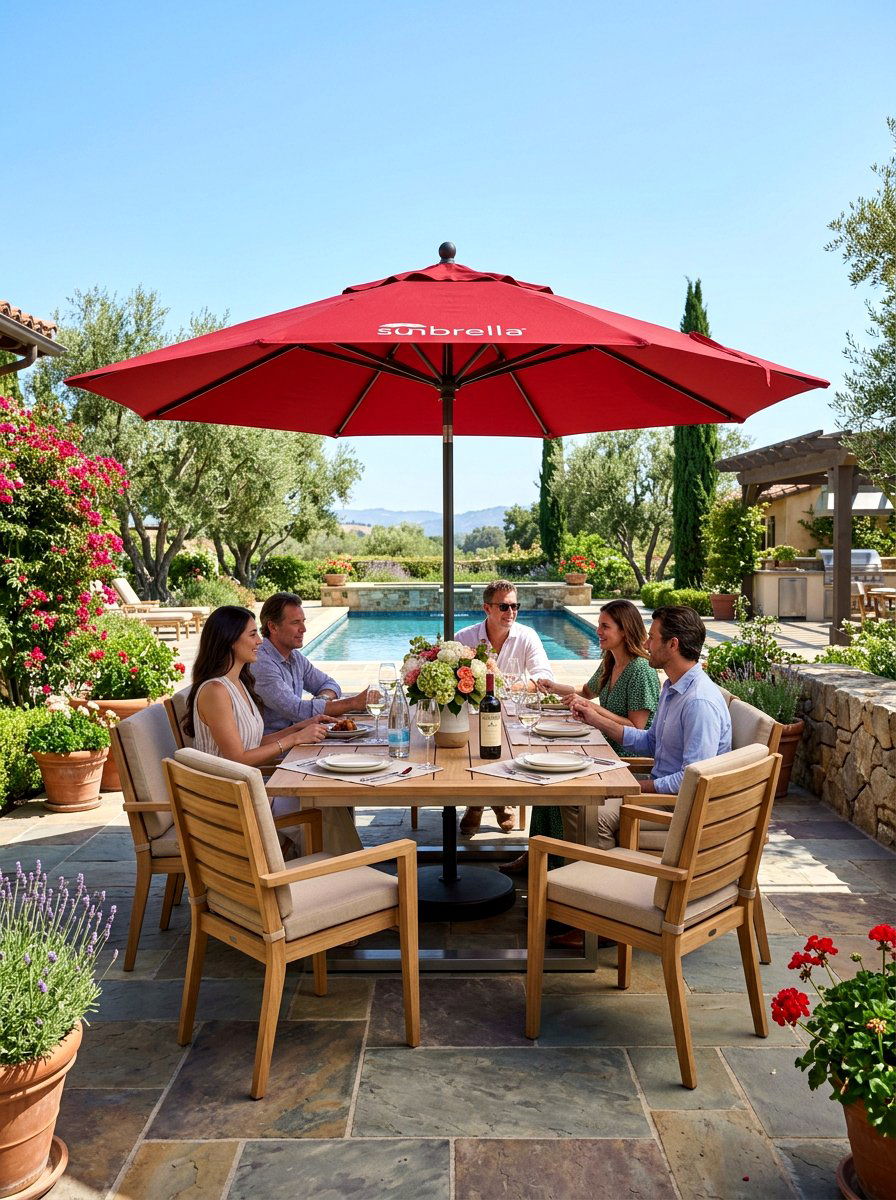 Sunbrella Patio Umbrella - 30 patio umbrella ideas