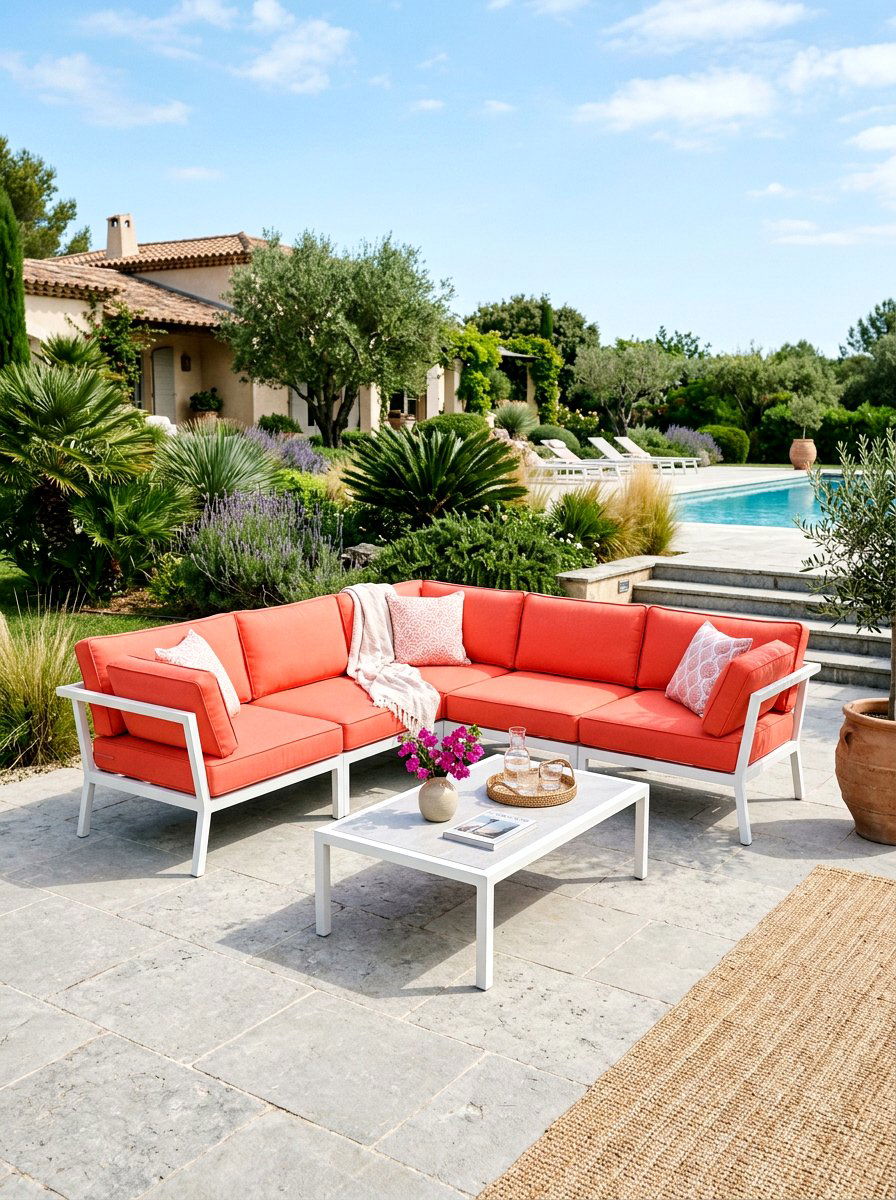 Sunbrella fabric sectional - 30 modern patio sectional ideas