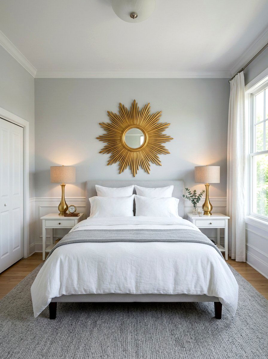 Sunburst Mirror Bedroom - 30 seventies bedroom ideas