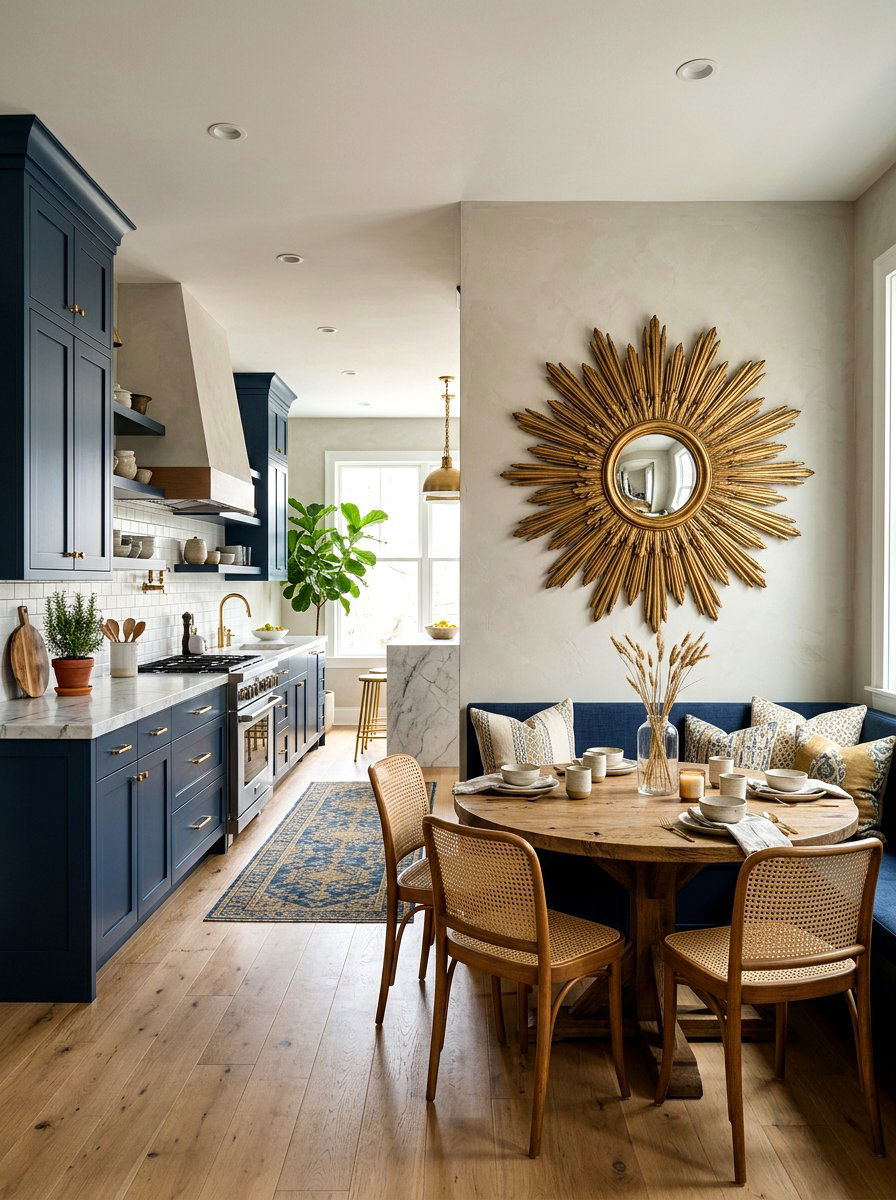 Sunburst kitchen wall decor - 30 neo deco kitchen ideas