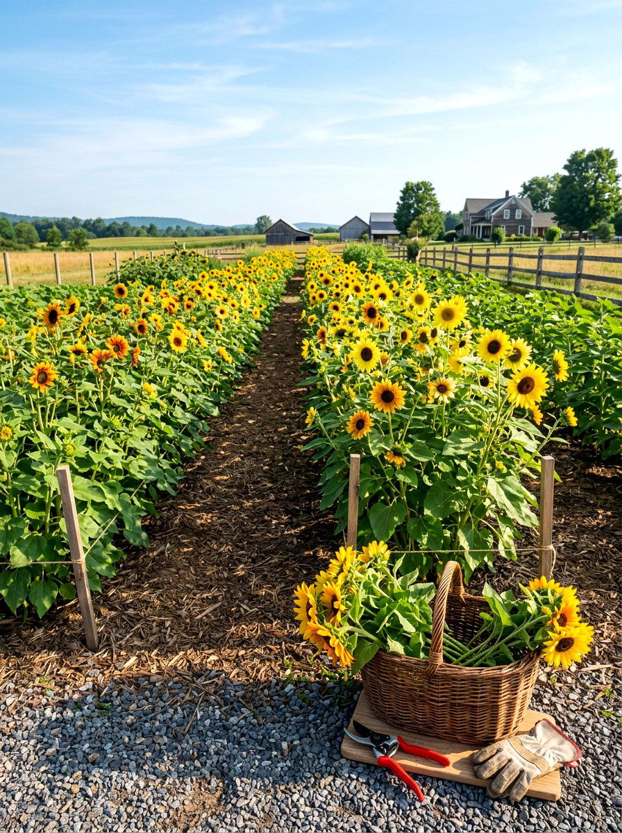 Sunflower Cutting Patch - 30 sunflower patch ideas