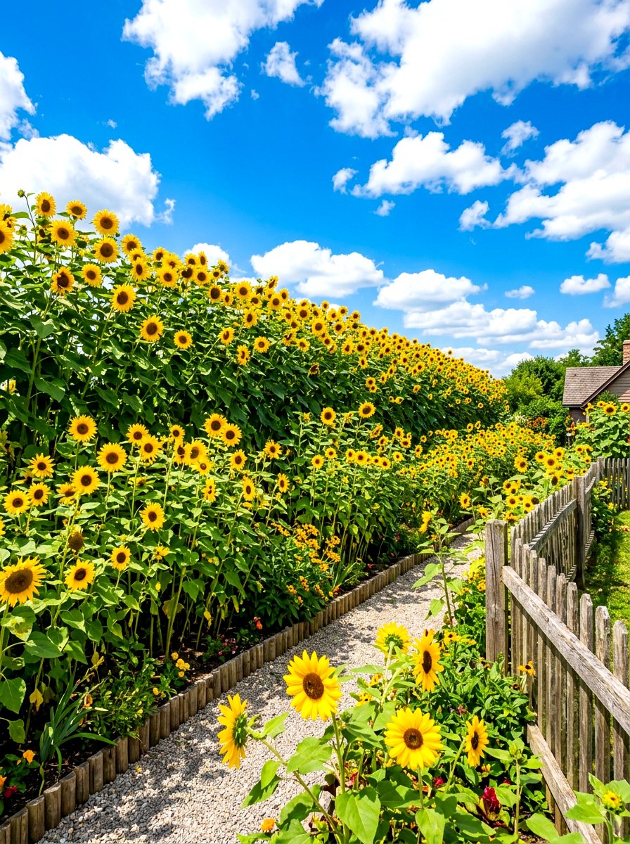 Sunflower Garden - 30 flower garden ideas