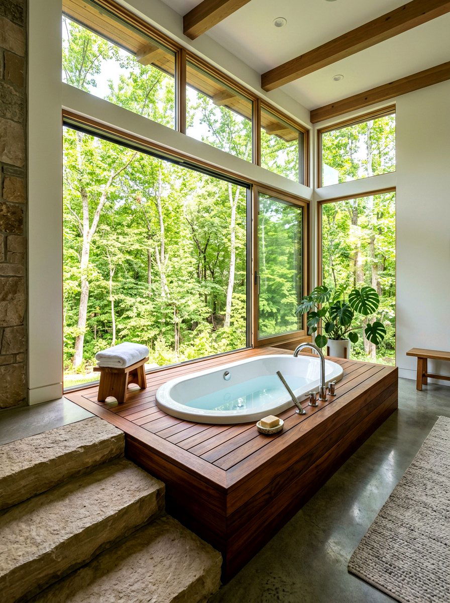 Sunken Bathtub - 30 luxury bathroom ideas