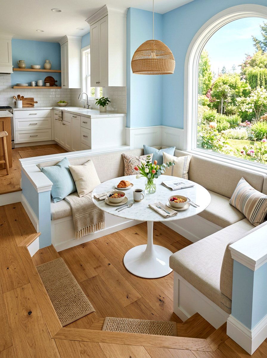 Sunken Breakfast Nook - 30 split level seating ideas