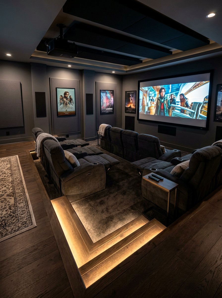 Sunken Seating For Home Theater - 30 conversation pit living room ideas