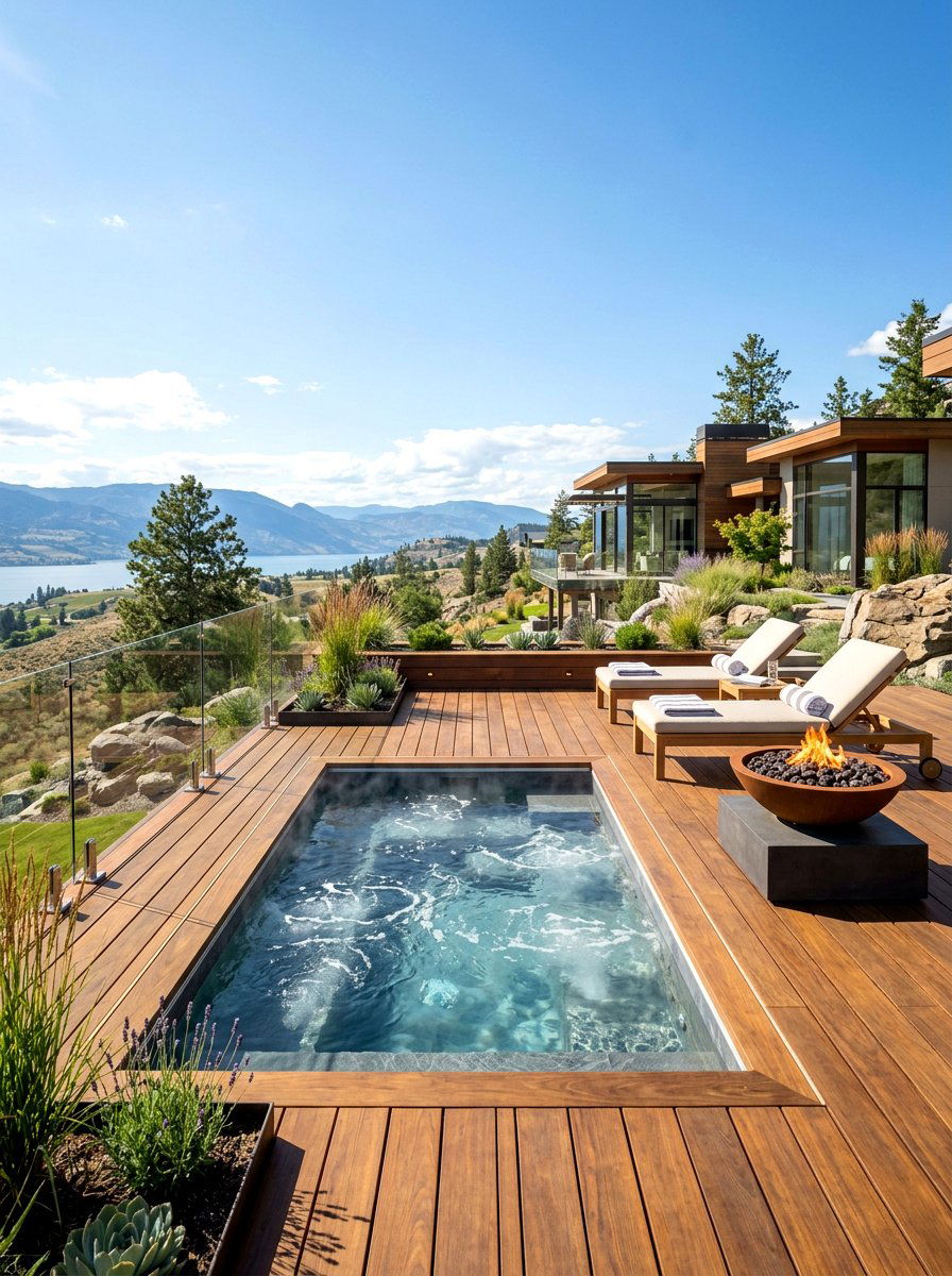Sunken Spa Design - 30 spa backyard ideas