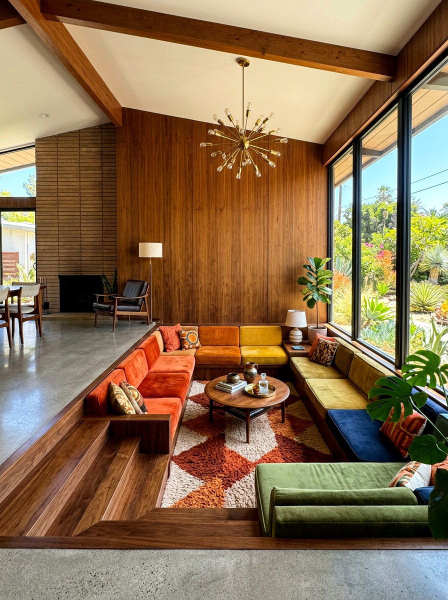 Sunken living room - 30 intentional living room ideas