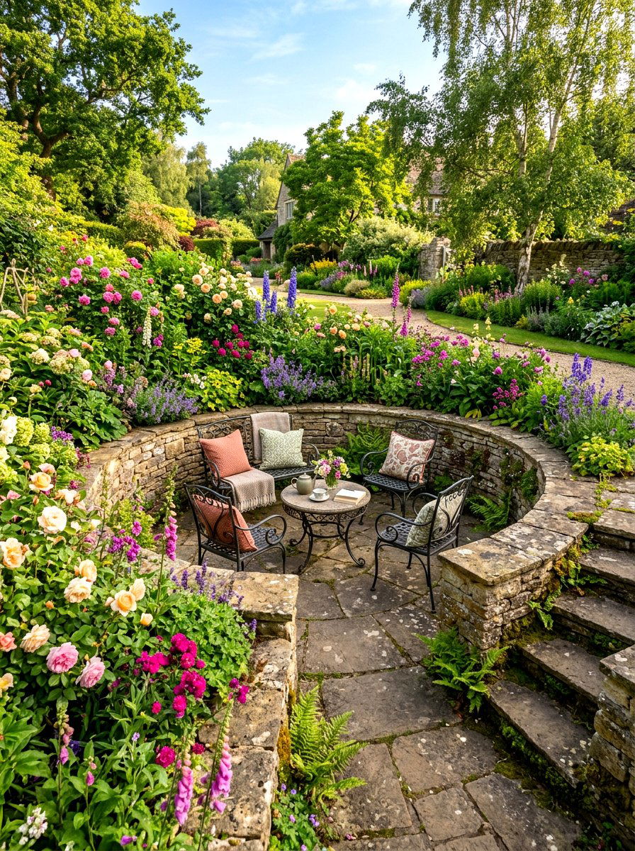 Sunken seating garden patio - 30 sunken conversation pit ideas