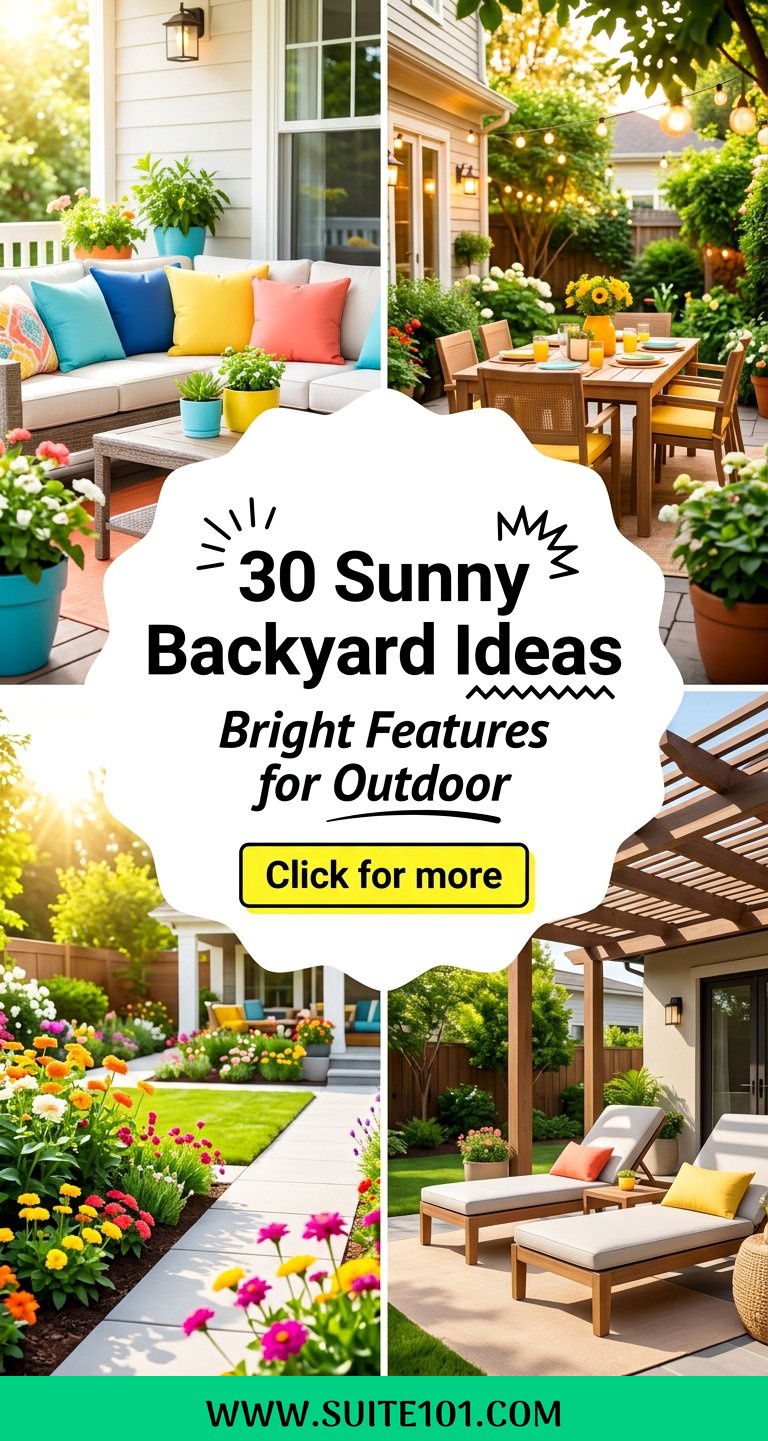 Sunny Backyard Ideas 30 Bright Features for an Outdoor Space - Sunny Backyard Ideas: 30 Bright Features for an Outdoor Space